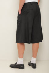 Shorts larges à imprimé rayé
