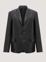 Blazer en cuir synthétique