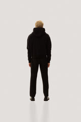 Black Zipped Hoodie