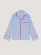 Піжамна сорочка в блакитну смужку