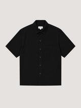 Chemise noire à manches courtes