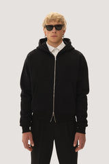 Black Zipped Hoodie