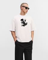 T-shirt oversize blanc "Frog" (Sample)