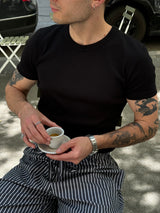 Black slim t-shirt
