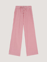 Піжамні штани в червону смужку