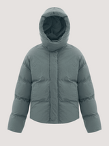 Dusty blue puffer jacket
