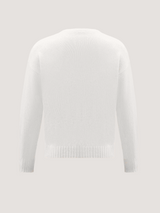 Le cardigan en laine blanc