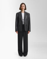 Blazer en cuir synthétique