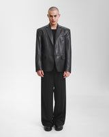 Blazer en cuir synthétique
