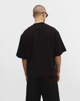 T-shirt oversize noir "Why me"