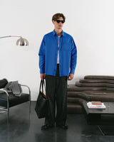 Chemise bleue à manches longues