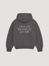 Sweat à capuche gris "Sexy"