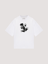 T-shirt oversize blanc "Frog" (Sample)
