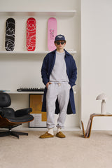 Le Pantalon de survêtement gris chiné