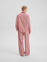 Піжамні штани в червону смужку