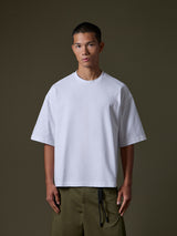 White oversized t-shirt "Slow down"