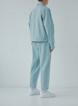 Блакитна бавовняна куртка