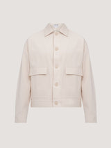 La Veste en coton beige clair