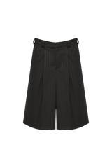 Shorts larges à imprimé rayé
