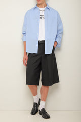 Shorts larges à imprimé rayé