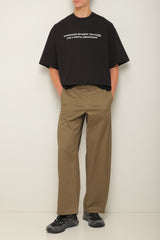Black oversized t-shirt "Somewhere between"