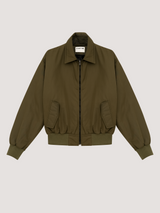 Olive bomber jacket