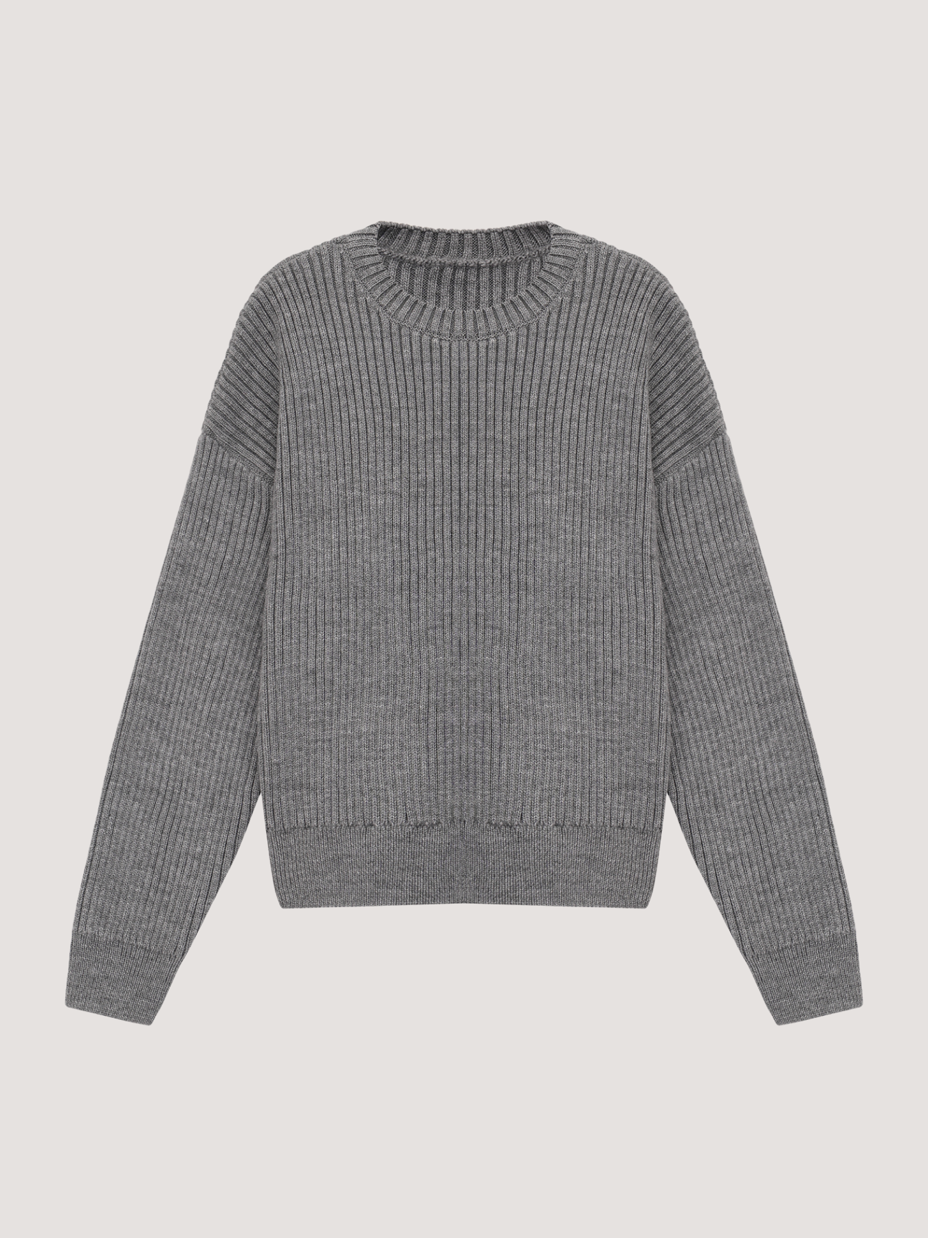 Grey woolen sweater