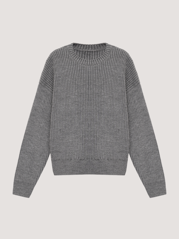 Grey woolen sweater