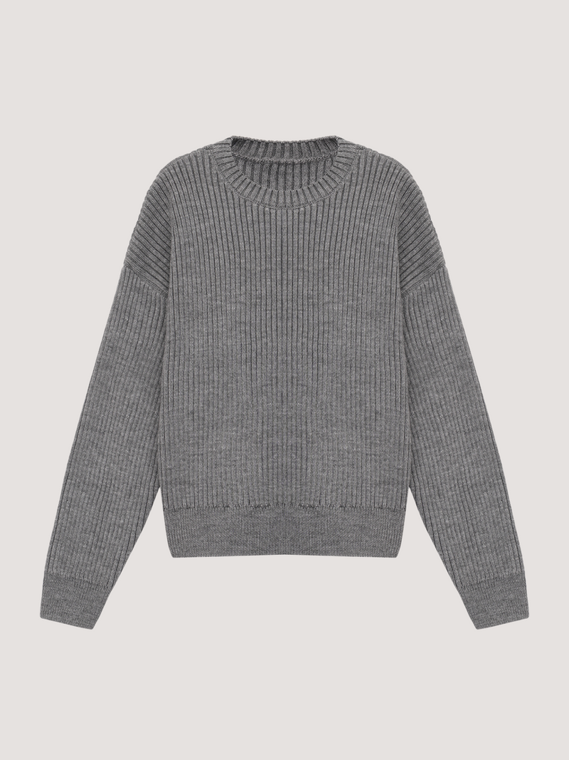 Grey woolen sweater