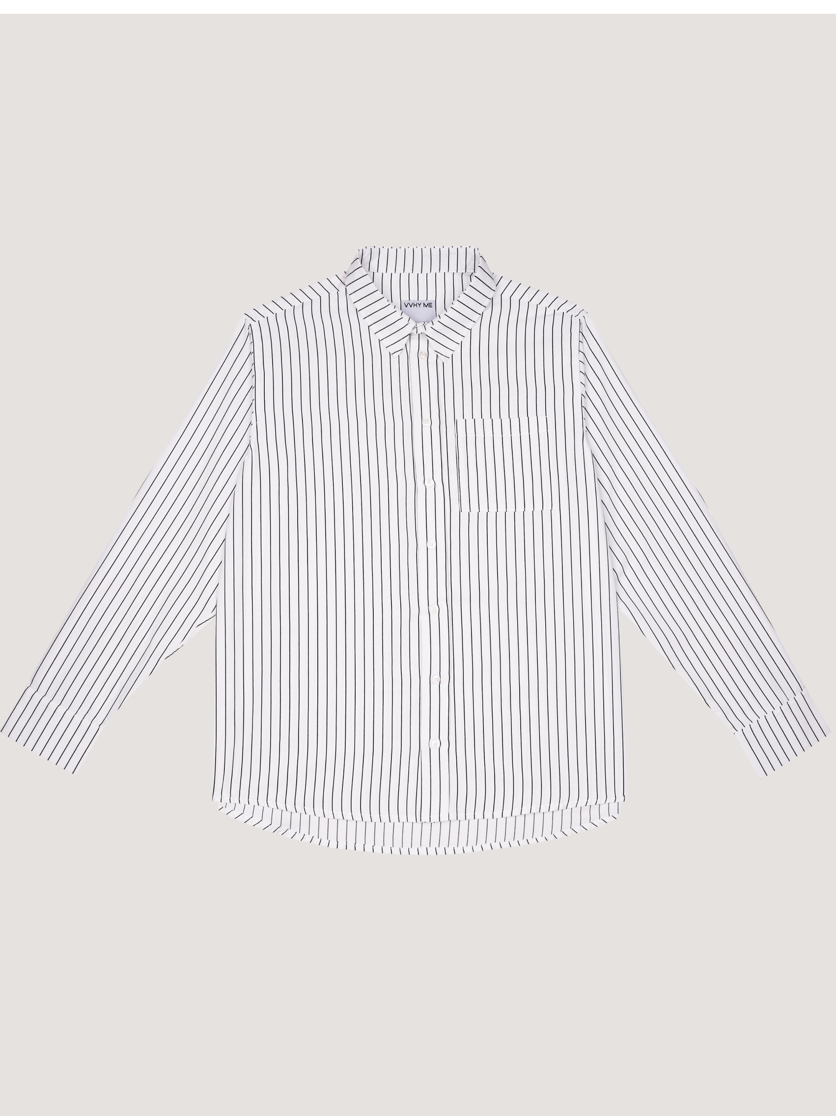 Сорочка в чорну смужку 