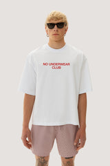 Oversized T-shirt "No underwear club"