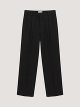 Classic black cropped trousers