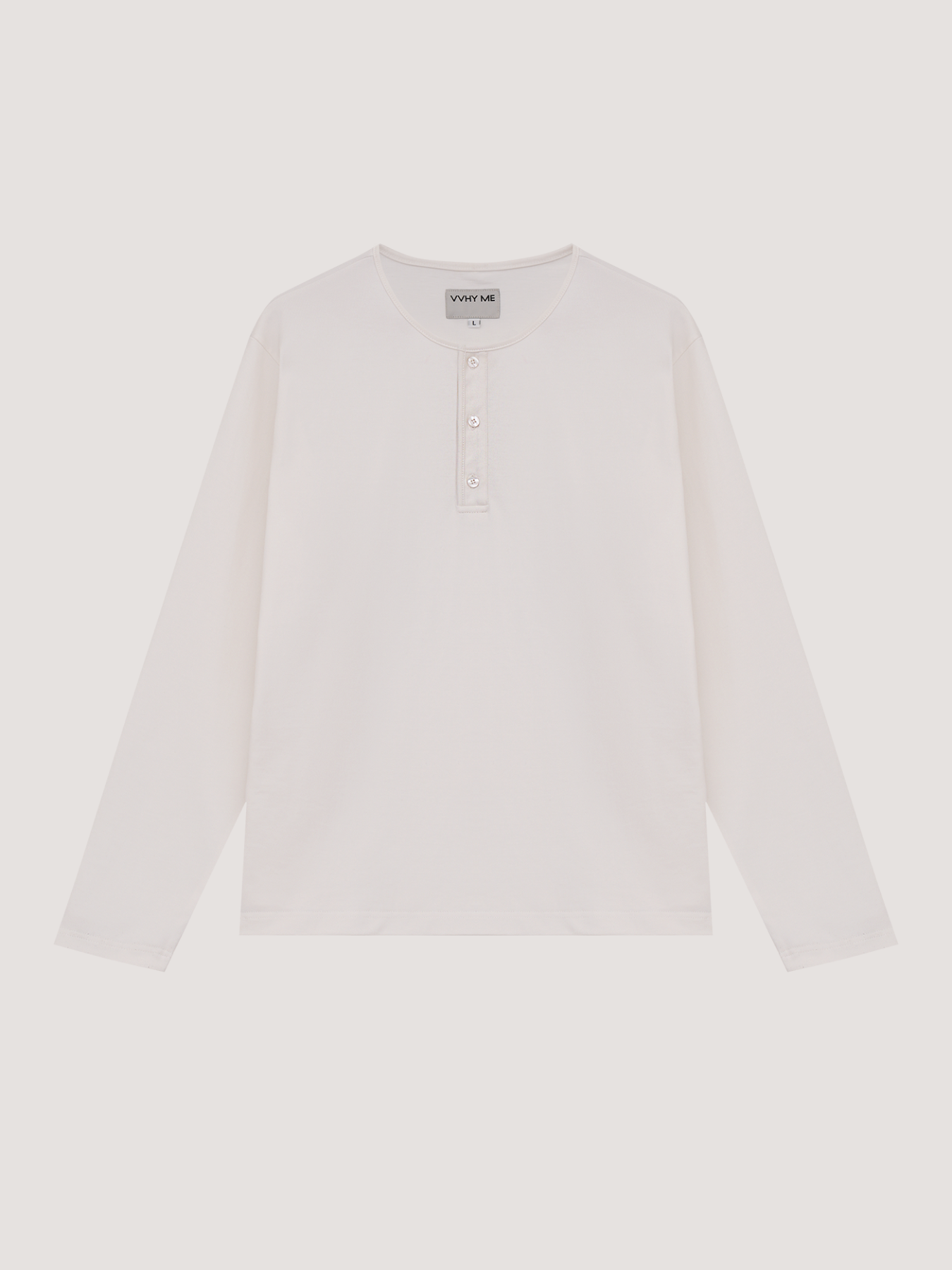 Cream long sleeve T-shirt