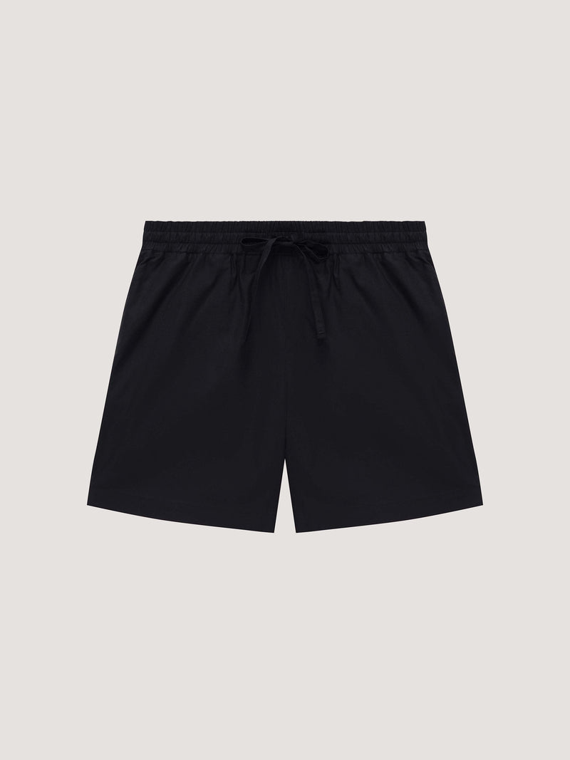 Black pajama shorts