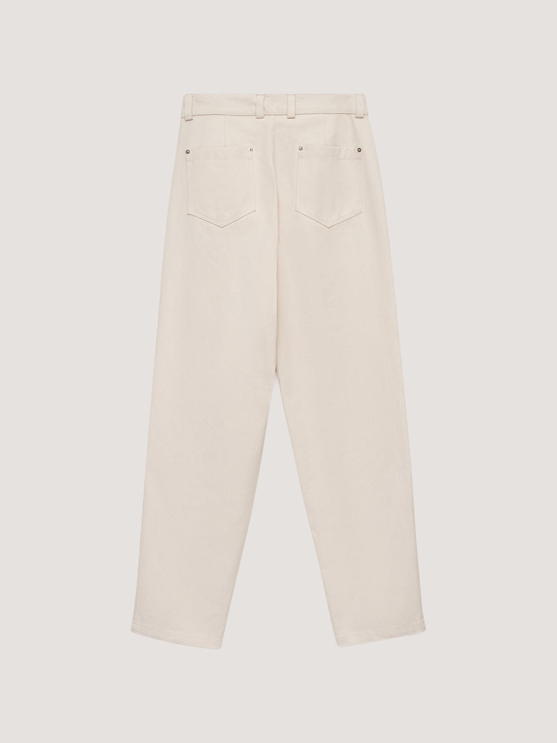 Beige Work Trousers