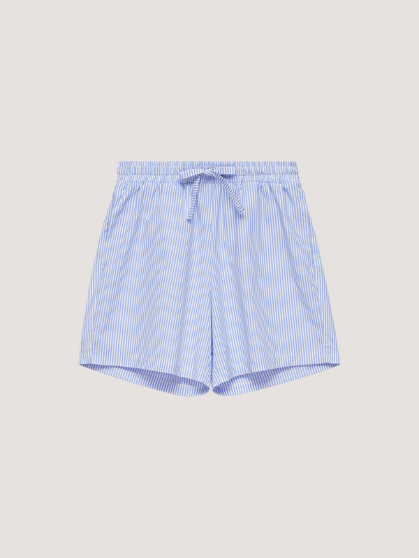 Stripe-print Cotton Shorts