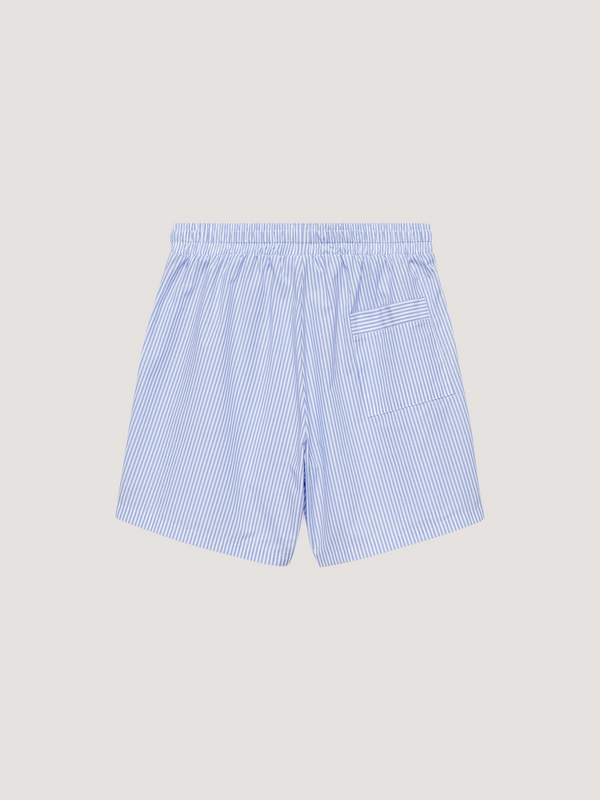 Stripe-print Cotton Shorts