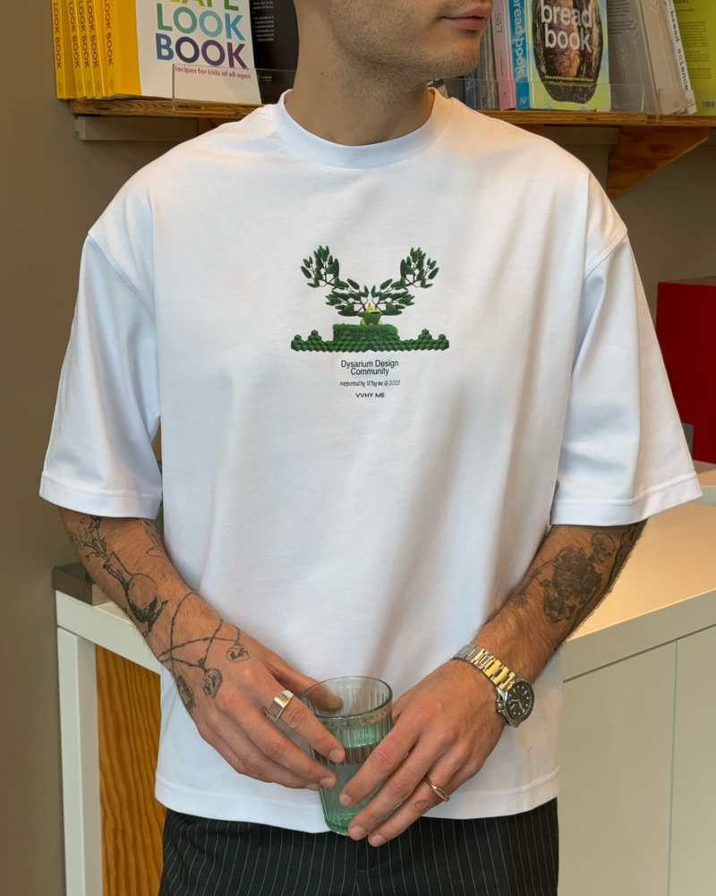 Oversized Dysarium & VVHY ME 25 T-shirt (print 2)