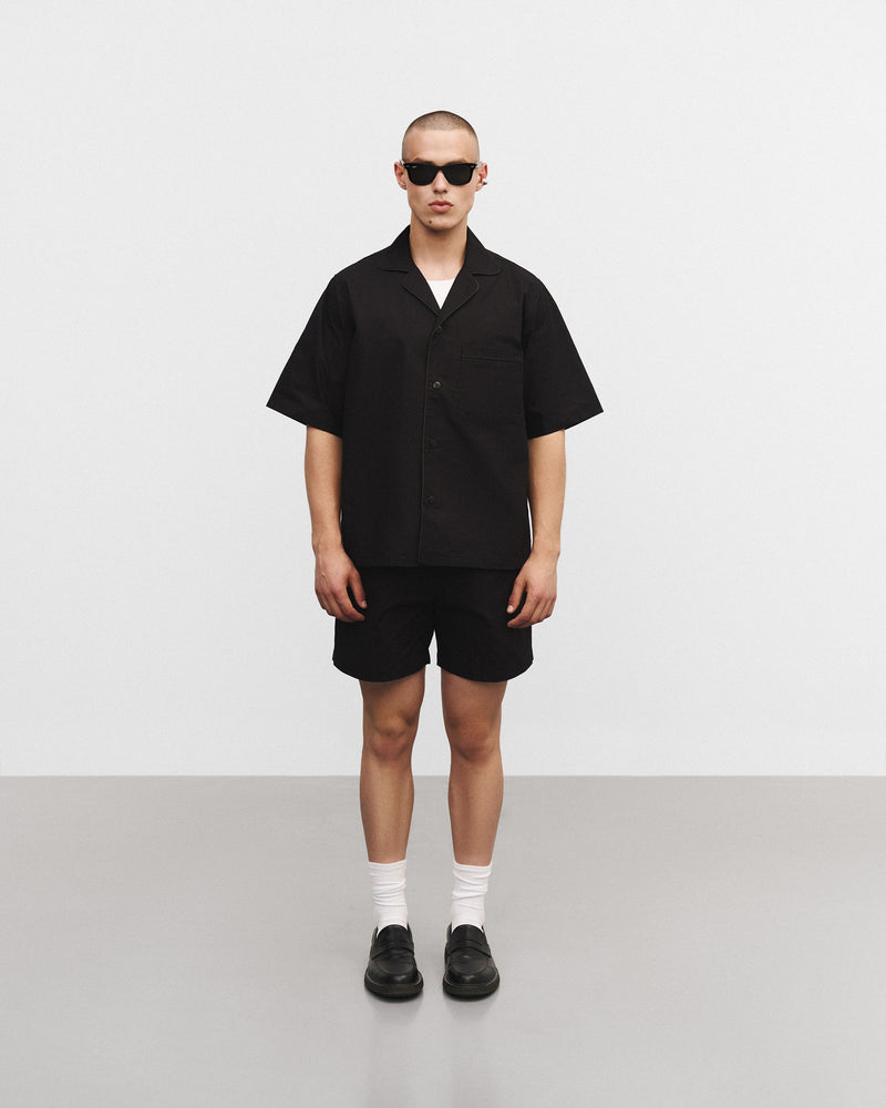 Black pajama shorts