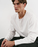 Cream long sleeve T-shirt