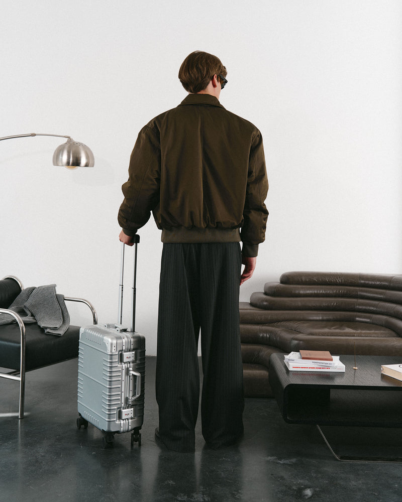 Olive bomber jacket