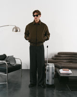 Olive bomber jacket