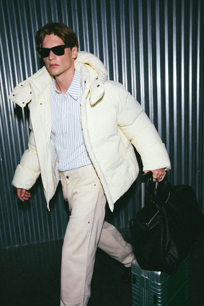 Cream Puffer Jacket