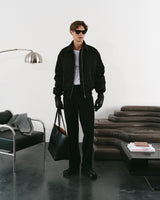 Black bomber jacket