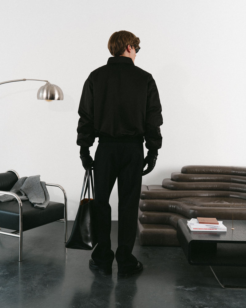 Black bomber jacket