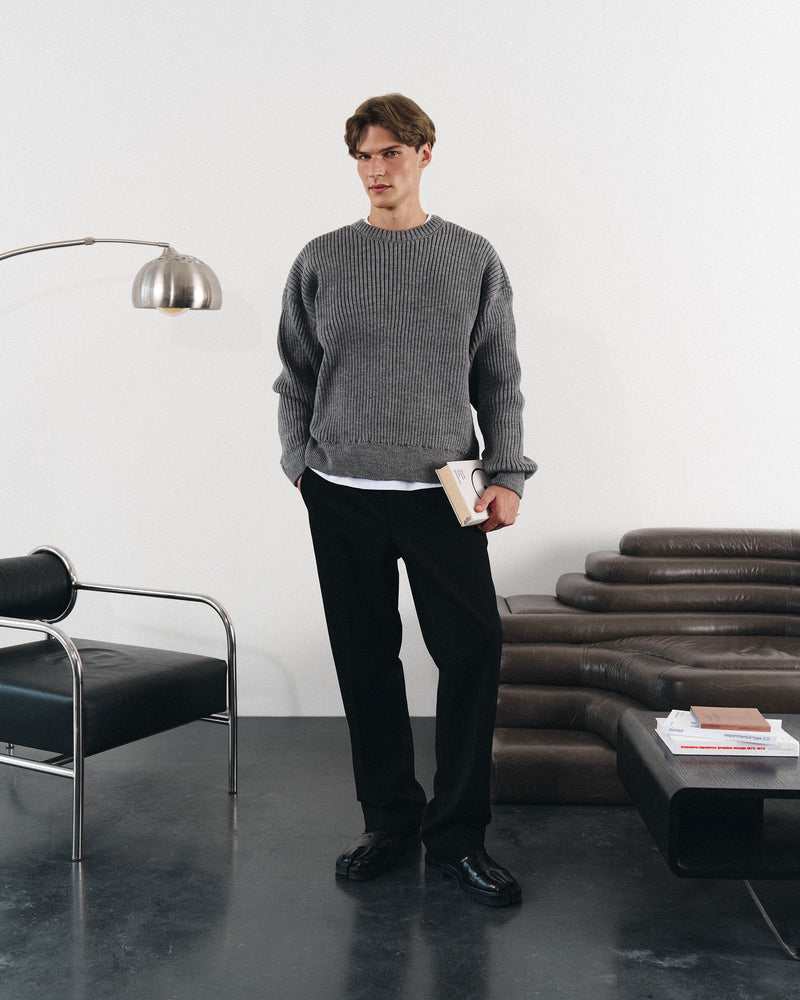 Grey woolen sweater