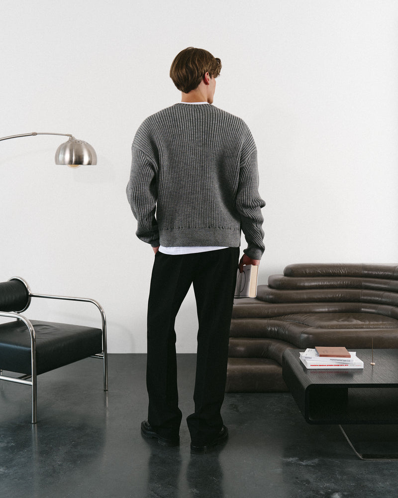Grey woolen sweater