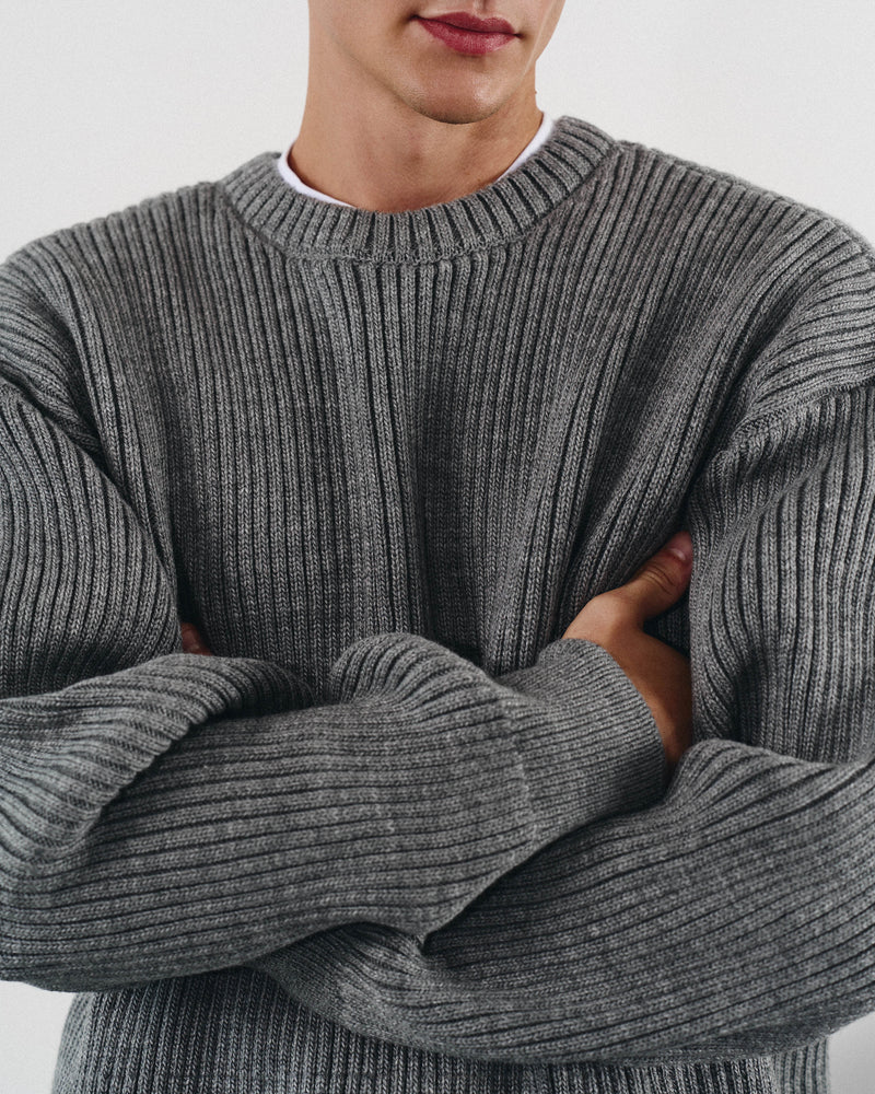 Grey woolen sweater