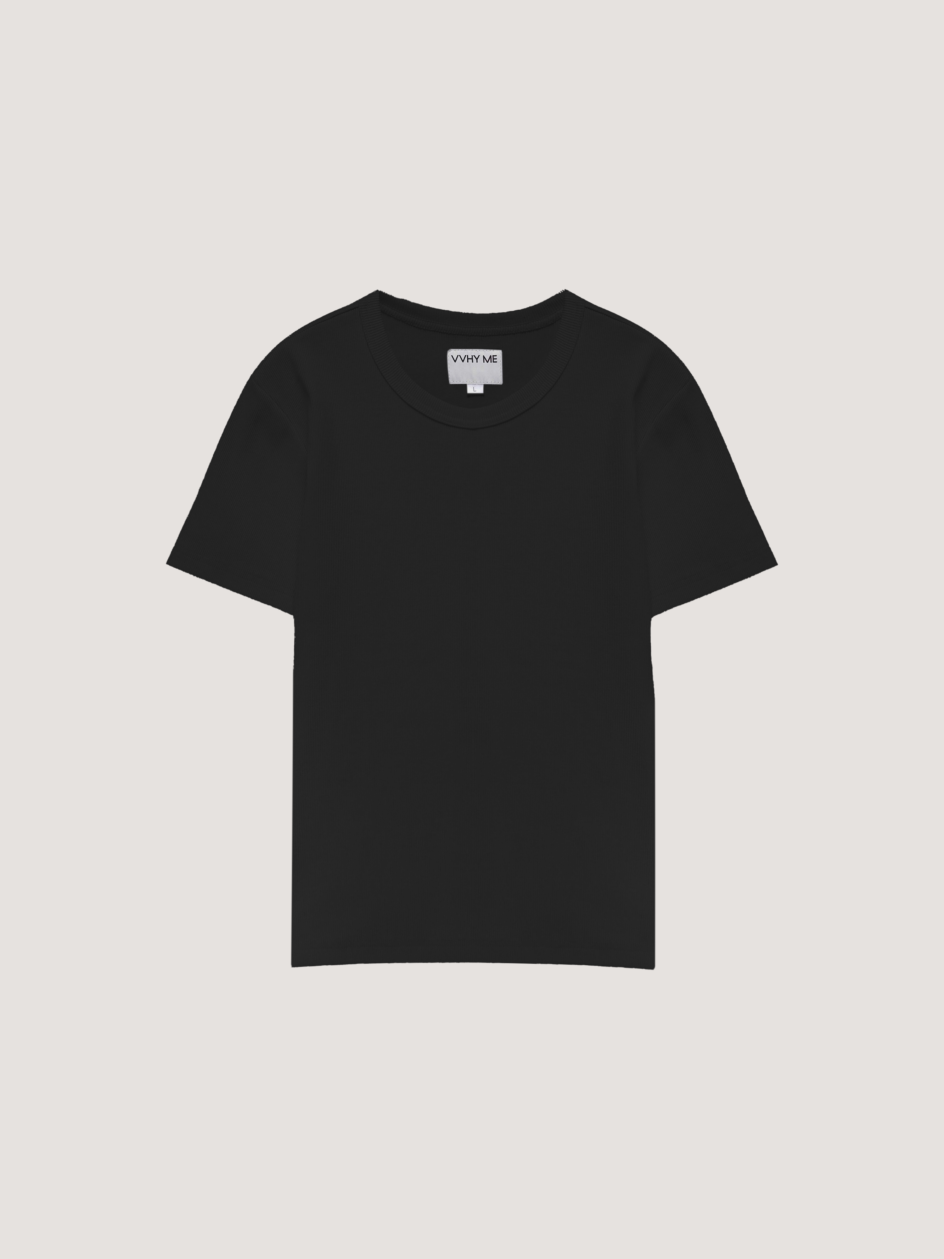 Чорна слім футболка