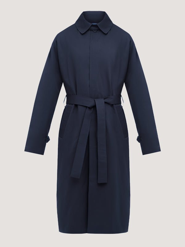 LE MANTEAU TRENCH BLEU MARINE CLASSIQUE 